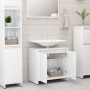 Glänzend weißer Badezimmerschrank aus Sperrholz, 60 x 33 x 61 cm von vidaXL, Badezimmermöbel - Ref: Foro24-802648, Preis: 49,...