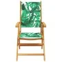 Garden chairs 2 pcs acacia wood and leaf patterned fabric by , Garden chairs - Ref: Foro24-367661, Price: 151,42 €, Discount: %