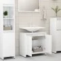 Glossy white plywood bathroom cabinet 60x33x61 cm by vidaXL, Bathroom furniture - Ref: Foro24-802648, Price: 51,56 €, Discoun...