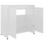 Glossy white plywood bathroom cabinet 60x33x61 cm by vidaXL, Bathroom furniture - Ref: Foro24-802648, Price: 51,56 €, Discoun...
