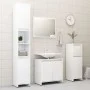 Glossy white plywood bathroom cabinet 60x33x61 cm by vidaXL, Bathroom furniture - Ref: Foro24-802648, Price: 51,56 €, Discoun...