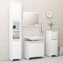Glänzend weißer Badezimmerschrank aus Sperrholz, 60 x 33 x 61 cm von vidaXL, Badezimmermöbel - Ref: Foro24-802648, Preis: 49,...