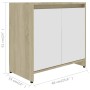Glänzend weißer Badezimmerschrank aus Sperrholz, 60 x 33 x 61 cm von vidaXL, Badezimmermöbel - Ref: Foro24-802648, Preis: 49,...