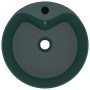 Luxury washbasin with matte dark green ceramic overflow 36x13 cm by vidaXL, Sinks - Ref: Foro24-147036, Price: 60,68 €, Disco...