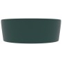 Luxury washbasin with matte dark green ceramic overflow 36x13 cm by vidaXL, Sinks - Ref: Foro24-147036, Price: 60,68 €, Disco...