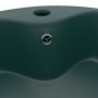 Luxury washbasin with matte dark green ceramic overflow 36x13 cm by vidaXL, Sinks - Ref: Foro24-147036, Price: 60,68 €, Disco...