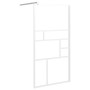Duschwand mit ESG-Glasablage und weißem Aluminium 115x195cm von , Duschwände und Duschwände - Ref: Foro24-3185510, Preis: 199...