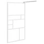 Duschwand mit ESG-Glasablage und weißem Aluminium 115x195cm von , Duschwände und Duschwände - Ref: Foro24-3185510, Preis: 196...