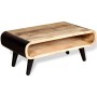 Mesa de centro de madera de mango rugosa 90x55x39 cm de , Mesas de centro - Ref: Foro24-244008, Precio: 226,74 €, Descuento: %