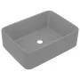 Luxuriöses matthellgraues Keramikwaschbecken 41x30x12 cm von vidaXL, Sinkt - Ref: Foro24-147048, Preis: 60,37 €, Rabatt: %