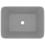 Luxury matte light gray ceramic washbasin 41x30x12 cm by vidaXL, Sinks - Ref: Foro24-147048, Price: 60,37 €, Discount: %