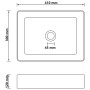 Luxury matte light gray ceramic washbasin 41x30x12 cm by vidaXL, Sinks - Ref: Foro24-147048, Price: 61,47 €, Discount: %