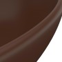 Matte dark brown ceramic oval luxury washbasin 40x33 cm by vidaXL, Sinks - Ref: Foro24-146929, Price: 61,54 €, Discount: %
