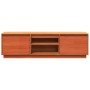 Massives TV-Möbel aus Kiefernholz in brauner Wachsfarbe, 140x35x40 cm. von , TV-Möbel - Ref: Foro24-847131, Preis: 124,07 €, ...