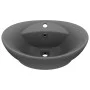 Luxurious sink with dark gray ceramic overflow 58.5x39 cm by vidaXL, Sinks - Ref: Foro24-146939, Price: 88,45 €, Discount: %