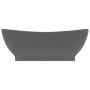Luxurious sink with dark gray ceramic overflow 58.5x39 cm by vidaXL, Sinks - Ref: Foro24-146939, Price: 89,31 €, Discount: %