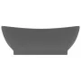 Luxurious sink with dark gray ceramic overflow 58.5x39 cm by vidaXL, Sinks - Ref: Foro24-146939, Price: 88,45 €, Discount: %