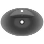 Luxurious sink with dark gray ceramic overflow 58.5x39 cm by vidaXL, Sinks - Ref: Foro24-146939, Price: 88,45 €, Discount: %
