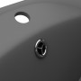 Luxurious sink with dark gray ceramic overflow 58.5x39 cm by vidaXL, Sinks - Ref: Foro24-146939, Price: 89,31 €, Discount: %