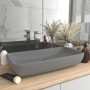 Matte light gray rectangular ceramic luxury washbasin 71x38 cm by vidaXL, Sinks - Ref: Foro24-146960, Price: 83,08 €, Discoun...