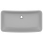 Matte light gray rectangular ceramic luxury washbasin 71x38 cm by vidaXL, Sinks - Ref: Foro24-146960, Price: 83,08 €, Discoun...