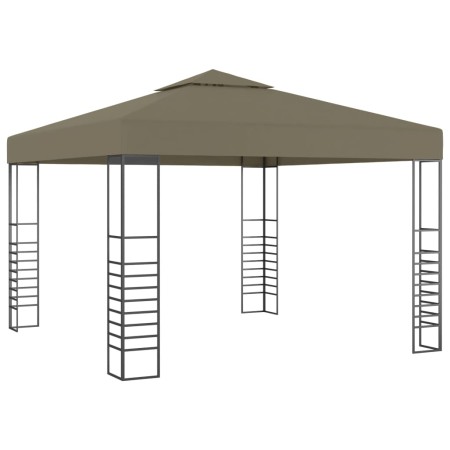 Carpa de jardín con tejado retráctil gris taupe 3x3m 180 g/m² en Carpas y cenadores | Comprar online en Foro24