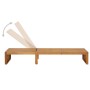 Sun lounger with solid acacia wood cushion by , Loungers - Ref: Foro24-3064152, Price: 242,04 €, Discount: %