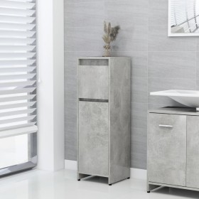 Badezimmerschrank aus grauem Betonsperrholz 30x30x95 cm von vidaXL, Badezimmermöbel - Ref: Foro24-802664, Preis: 50,58 €, Rab...