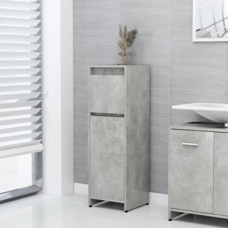 Badezimmerschrank aus grauem Betonsperrholz 30x30x95 cm von vidaXL, Badezimmermöbel - Ref: Foro24-802664, Preis: 50,58 €, Rab...
