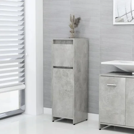 Badezimmerschrank aus grauem Betonsperrholz 30x30x95 cm von vidaXL, Badezimmermöbel - Ref: Foro24-802664, Preis: 52,34 €, Rab...