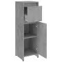 Badezimmerschrank aus grauem Betonsperrholz 30x30x95 cm von vidaXL, Badezimmermöbel - Ref: Foro24-802664, Preis: 52,34 €, Rab...