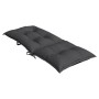High back chair cushions 4 pcs anthracite grey melange fabric by , Cushions for chairs and sofas - Ref: Foro24-4002344, Price...