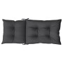 High back chair cushions 4 pcs anthracite grey melange fabric by , Cushions for chairs and sofas - Ref: Foro24-4002344, Price...