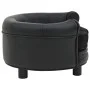 Sofá para perros felpa y cuero sintético negro 48x48x32 cm by vidaXL, Beds for dogs - Ref: Foro24-170957, Price: 92,44 €, Dis...