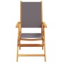 Sillas de jardín reclinables 4 uds tela madera maciza antracita de , Sillas de jardín - Ref: Foro24-3214541, Precio: 273,69 €