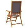Sillas de jardín reclinables 4 uds tela madera maciza antracita by , Garden chairs - Ref: Foro24-3214541, Price: 288,68 €, Di...