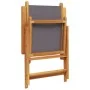 Sillas de jardín reclinables 4 uds tela madera maciza antracita by , Garden chairs - Ref: Foro24-3214541, Price: 288,68 €, Di...