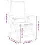 Sillas de jardín reclinables 4 uds tela madera maciza antracita by , Garden chairs - Ref: Foro24-3214541, Price: 288,68 €, Di...