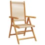 Sillas de jardín reclinables 6 uds madera maciza acacia beige by , Garden chairs - Ref: Foro24-3214536, Price: 506,36 €, Disc...