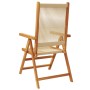 Sillas de jardín reclinables 6 uds madera maciza acacia beige by , Garden chairs - Ref: Foro24-3214536, Price: 506,36 €, Disc...