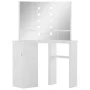 Corner Dressing Table Makeup Table with White LED Light by vidaXL, Bedroom Dressers - Ref: Foro24-288450, Price: 170,99 €, Di...