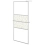 Shower screen with ESG glass shelf and chrome aluminum 80x195 cm by , Shower walls and screens - Ref: Foro24-3185494, Price: ...