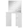 Corner Dressing Table Makeup Table with White LED Light by vidaXL, Bedroom Dressers - Ref: Foro24-288450, Price: 170,99 €, Di...