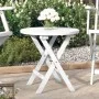 Klappbarer Gartentisch aus massivem weißem Akazienholz Ø 46 cm von , Gartentische - Ref: Foro24-312117, Preis: 56,28 €, Rabat...