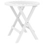 Folding garden table solid white acacia wood Ø 46 cm by , Garden tables - Ref: Foro24-312117, Price: 49,54 €, Discount: %