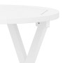 Folding garden table solid white acacia wood Ø 46 cm by , Garden tables - Ref: Foro24-312117, Price: 49,54 €, Discount: %