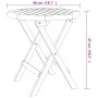 Klappbarer Gartentisch aus massivem weißem Akazienholz Ø 46 cm von , Gartentische - Ref: Foro24-312117, Preis: 56,28 €, Rabat...