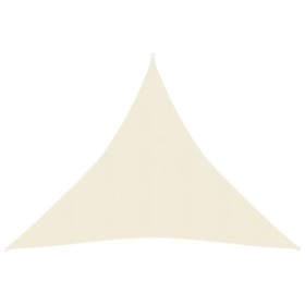 HDPE cream sail awning 160 g/m² 6x6x6 m by , Umbrellas - Ref: Foro24-311212, Price: 43,09 €, Discount: %