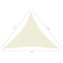 Toldo de vela HDPE crema 160 g/m² 6x6x6 m de , Sombrillas - Ref: Foro24-311212, Precio: 43,09 €, Descuento: %