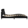 Estructura de cama con cabecero cuero sintético negro 180x200cm de , Camas y somieres - Ref: Foro24-3208110, Precio: 236,23 €...